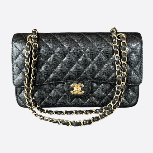 Chanel Black Caviar Quilted Medium Flap Bag - Picture 1 of 8